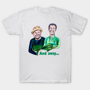 Caricatures of Bob Mortimer and Paul Whitehouse - Gone Fishing T-Shirt